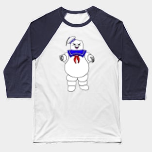 Ghostbusters 8-bit Pixel Stay Puft Baseball T-Shirt